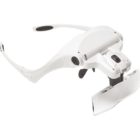 Meichoon Loupe frontale avec lampe LED grossissante 20x avec