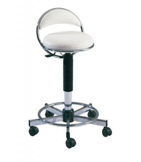 Tabouret à roulettes et dossier orthopédique d'esthéticienne andamon  Bodyline Health and Massage - Conforama