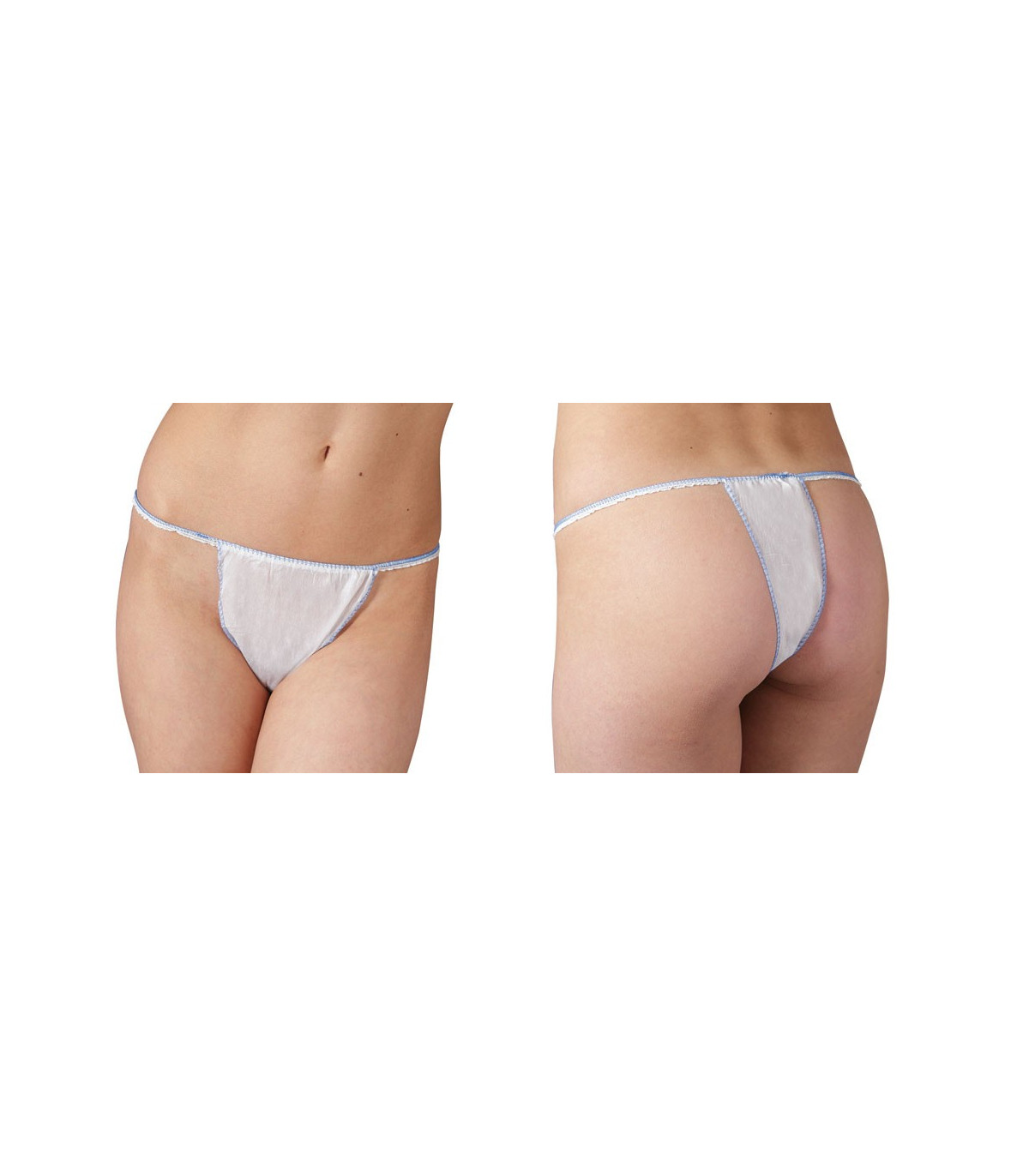 Slip jetable femme blanc