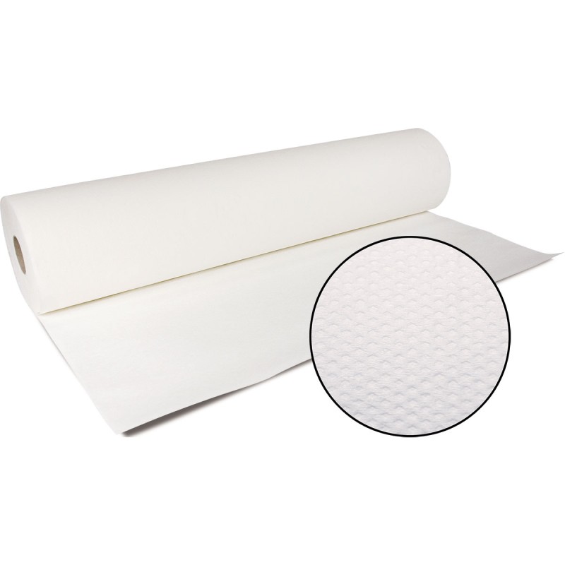 Rouleau de drap d'examen micro-gaufré avec détail du relief