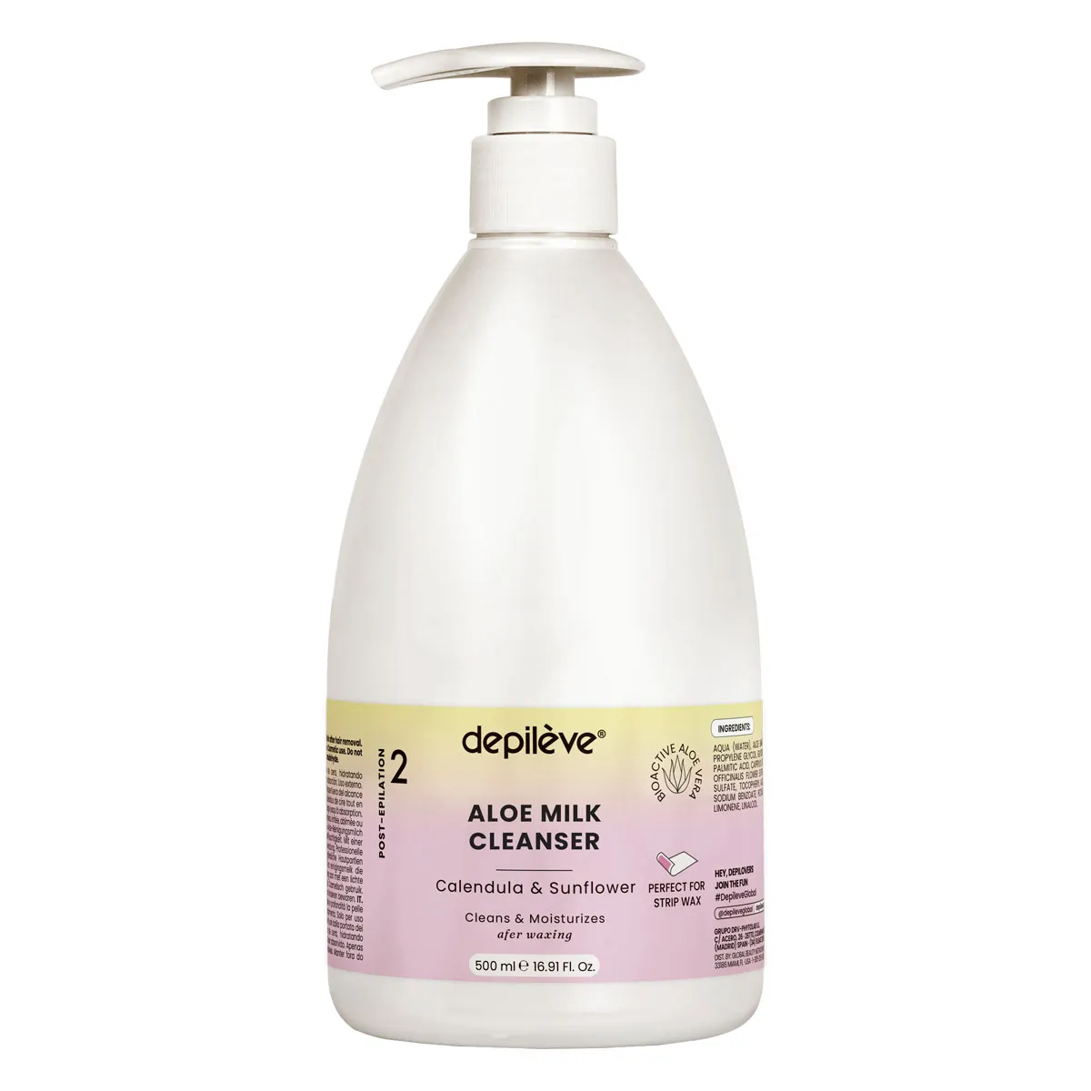 Lait Nettoyant - Calendula - 500ml • Depilève - Beauty Tech®