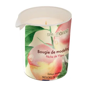Bougie de Modelage - Pêche de Vigne • Spa du Monde - Beauty Tech®