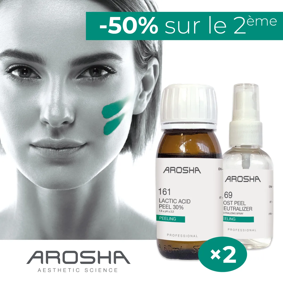 Offre peeling Arosha • Arosha - Beauty Tech®