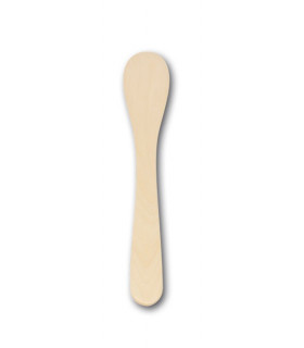 Qiilu Spatule de cire Épilation à la cire spatule en métal cire mélangeur  couteau applicateur manche en bois outil d'épilation