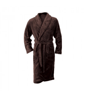 Peignoir microfibre marron