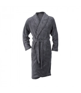 Peignoir microfibre gris